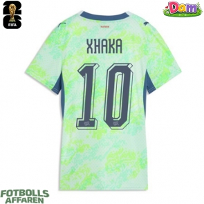 Schweiz Granit Xhaka #10 Bortatröja Kvinnor VM 2026 Kortärmad